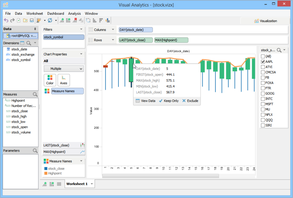 screenshot of Aqua Data Studio